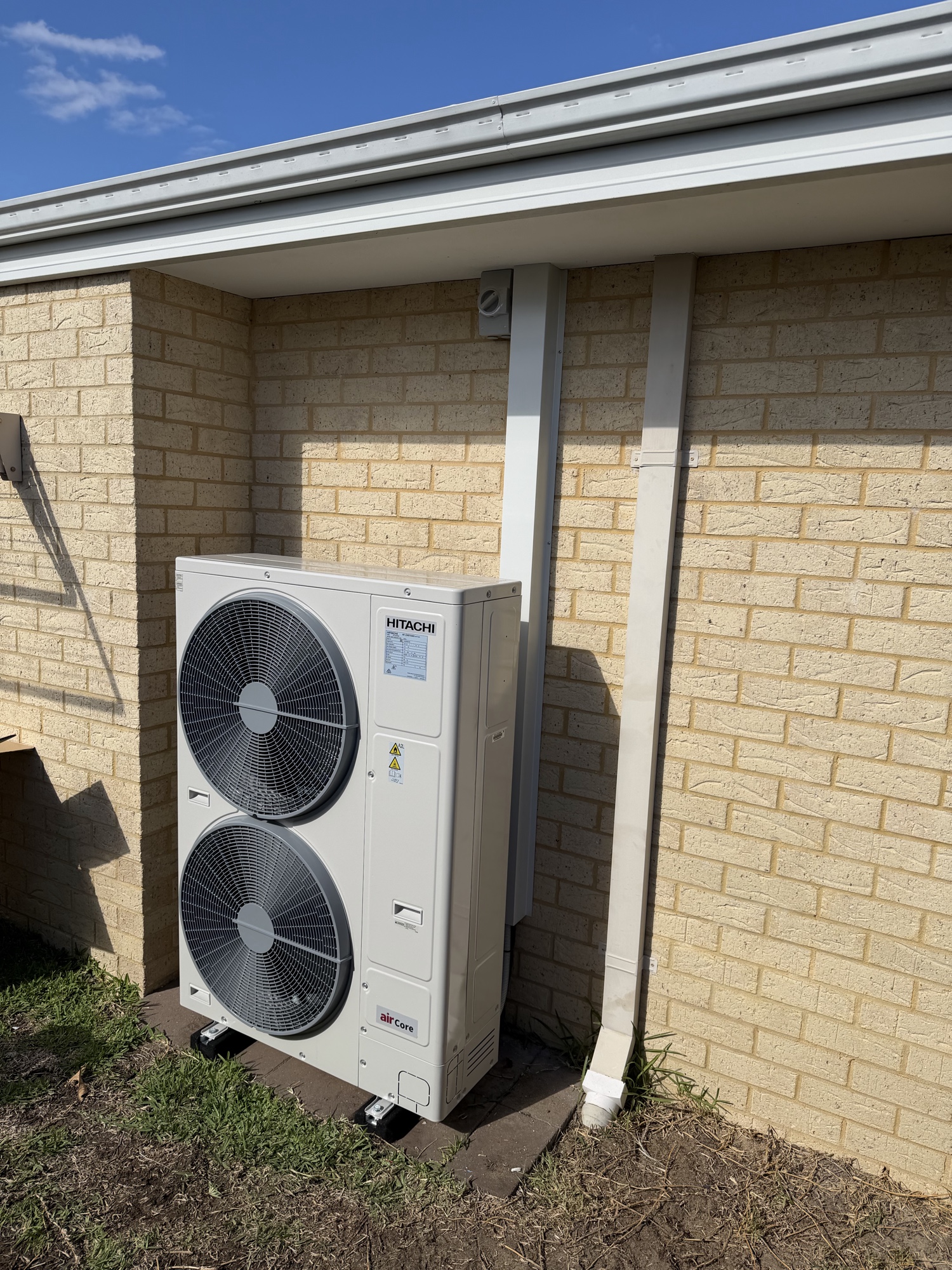 Hitachi ducted outdoor unit installation